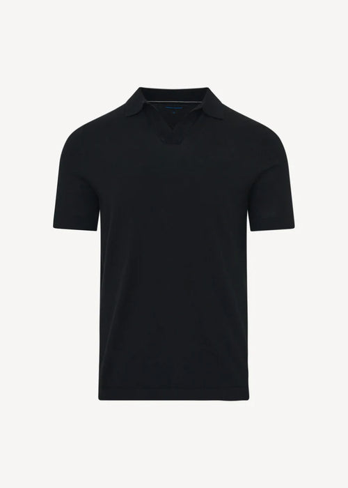 Patrick Assaraf Cotton-Cupro Open Polo