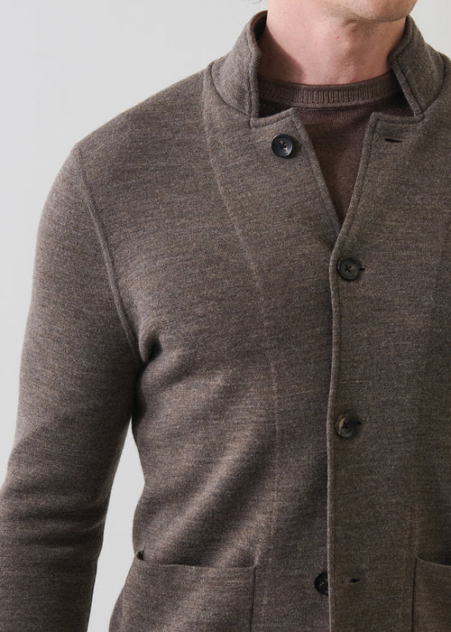 Patrick Assaraf Double Face Merino Button Front Jacket