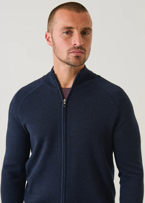 PATRICK ASSARAF EXTRA FINE MERINO BUTTON POLO