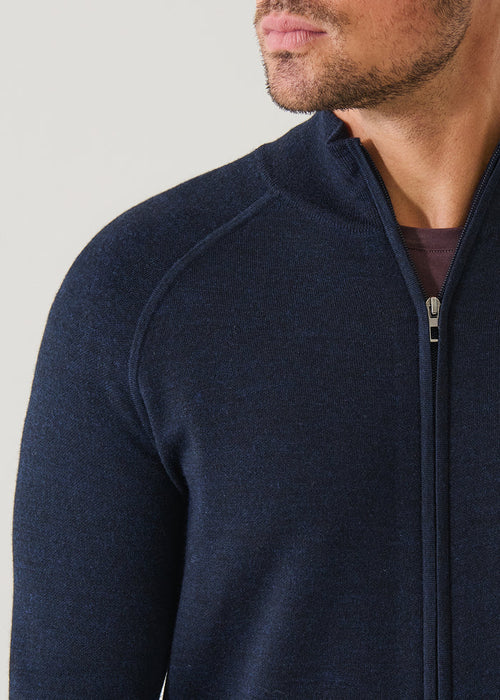 PATRICK ASSARAF EXTRA FINE MERINO BUTTON POLO