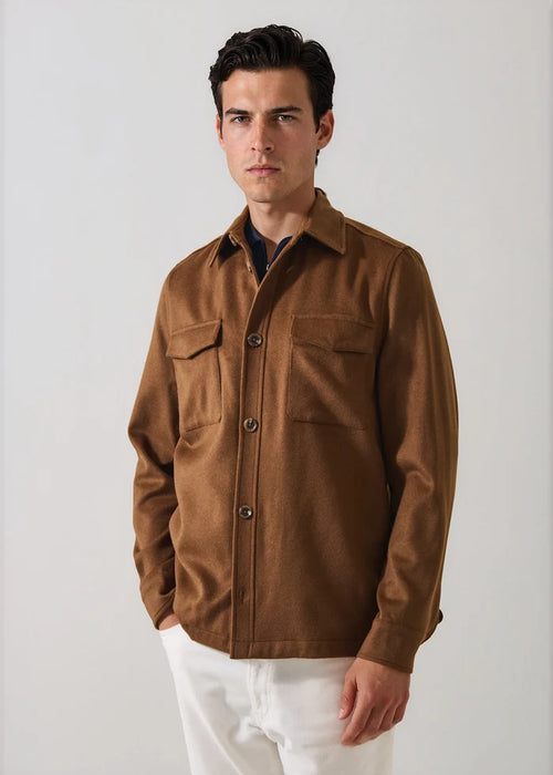 Patrick Assaraf Wool Silk Utility Jacket