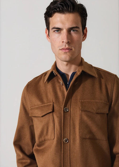 Patrick Assaraf Wool Silk Utility Jacket