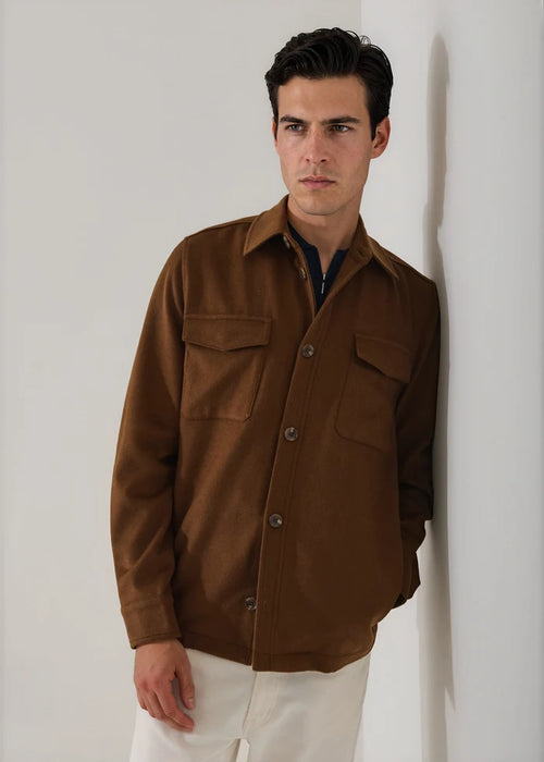Patrick Assaraf Wool Silk Utility Jacket