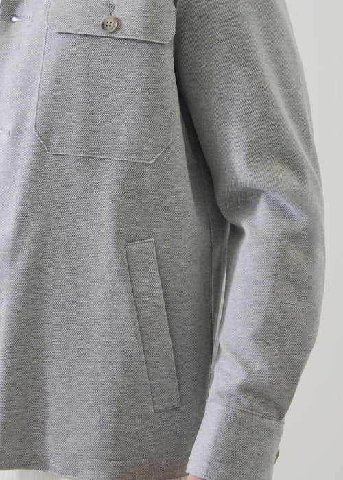 Patrick Assaraf Textured Knit Shirt Jacket