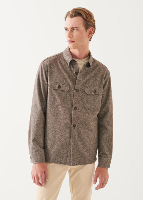 PATRICK ASSARAF COTTON SHIRT JACKET