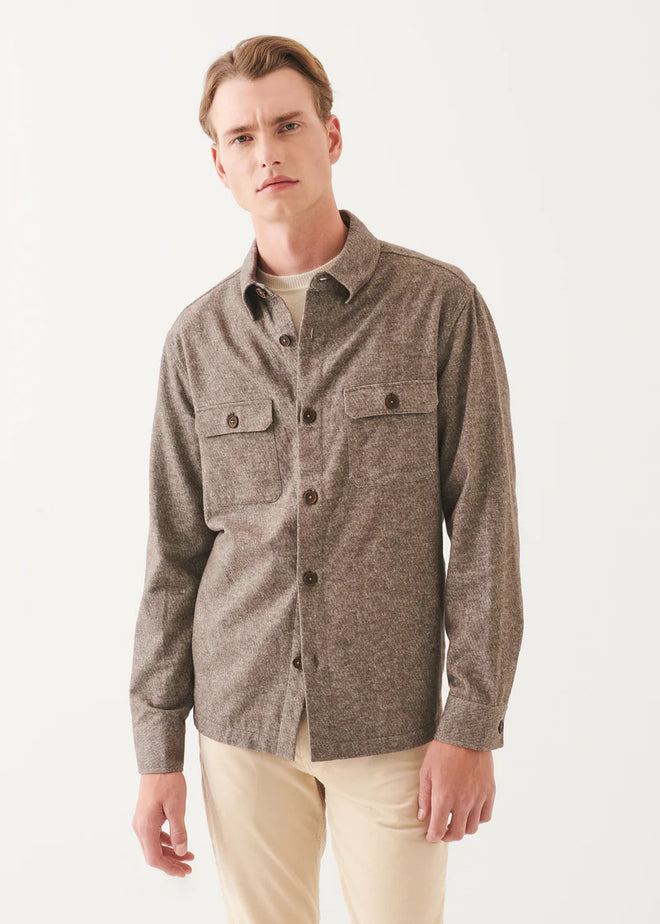 PATRICK ASSARAF COTTON SHIRT JACKET