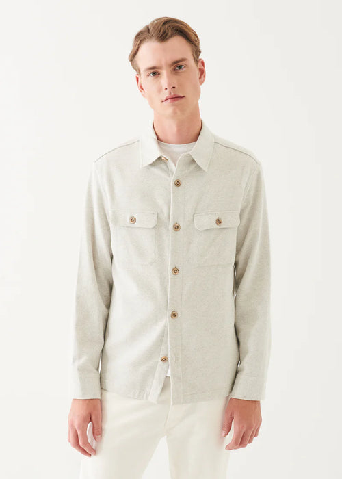 PATRICK ASSARAF COTTON SHIRT JACKET