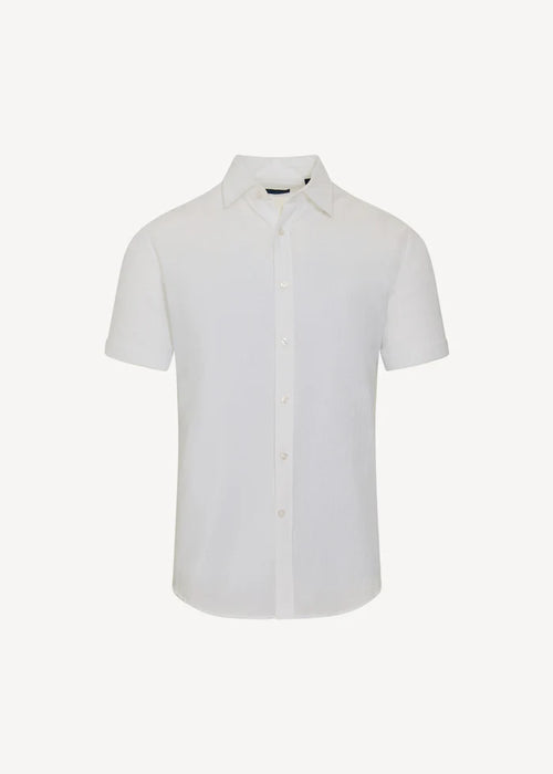 Patrick Assaraf Seersucker Cotton Stretch Shirt