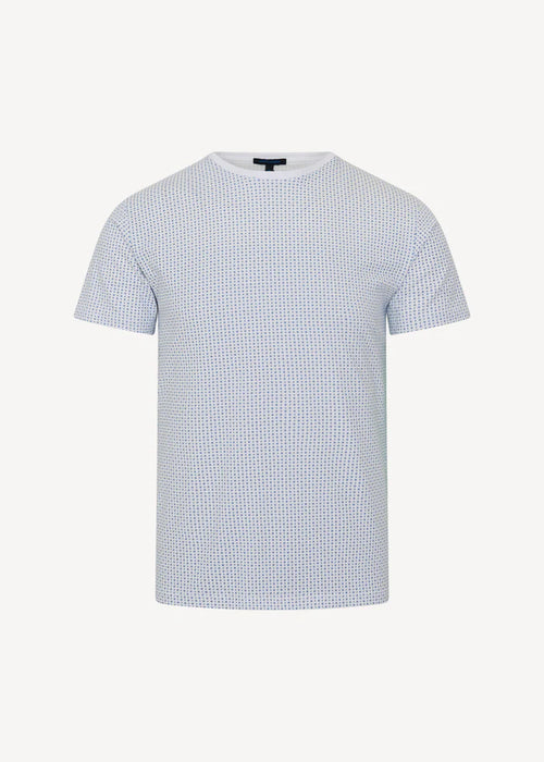 Patrick Assaraf Stretch Micro Print T-Shirt
