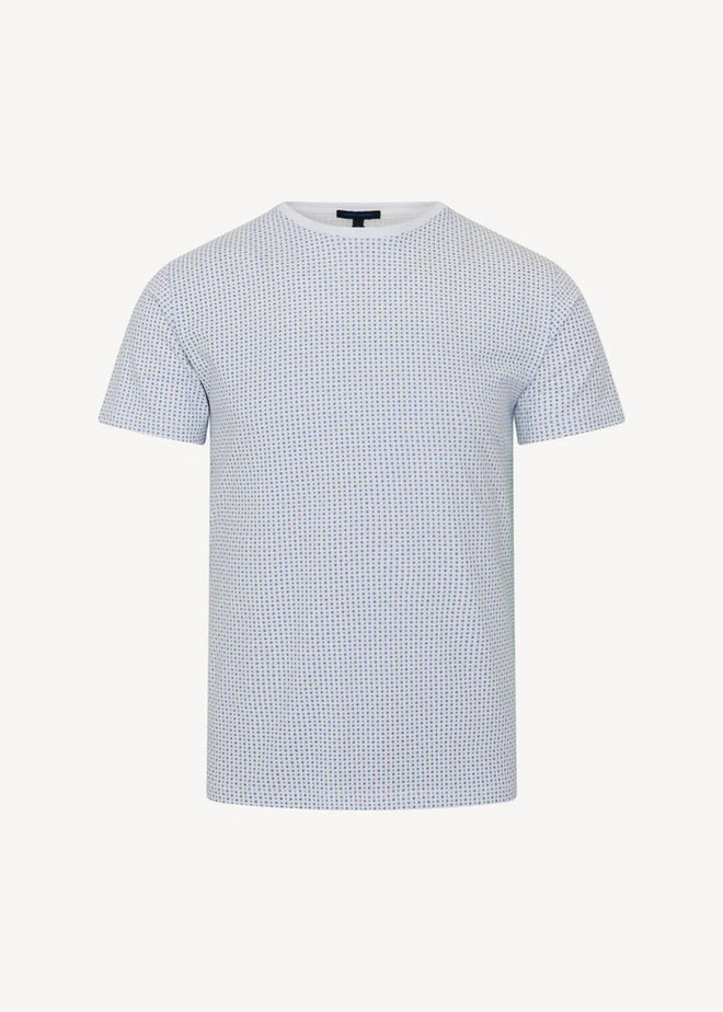 PATRICK ASSARAF STRETCH MICRO PRINT T-SHIRT
