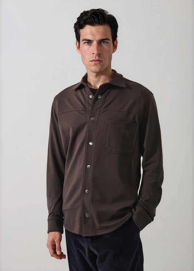 Patrick Assaraf Pima Cotton French Terry Overshirt