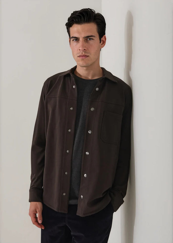 Patrick Assaraf Pima Cotton French Terry Overshirt