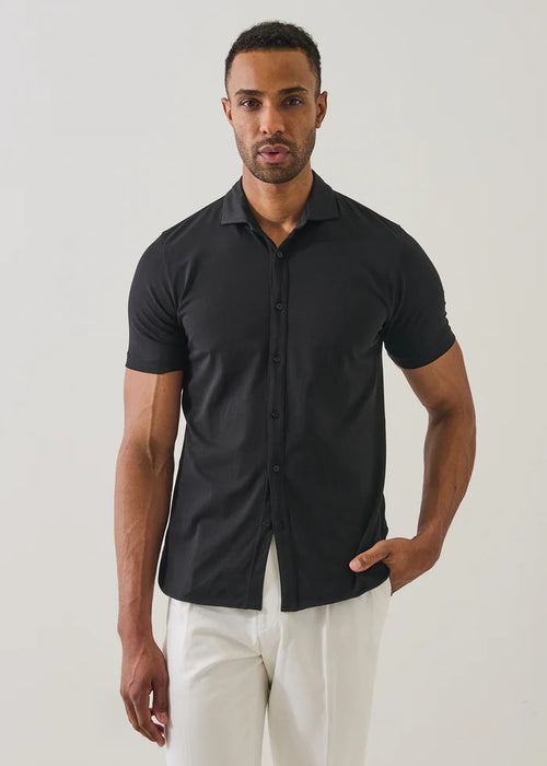 Patrick Assaraf  Pima Cotton Stretch Button Front Shirt