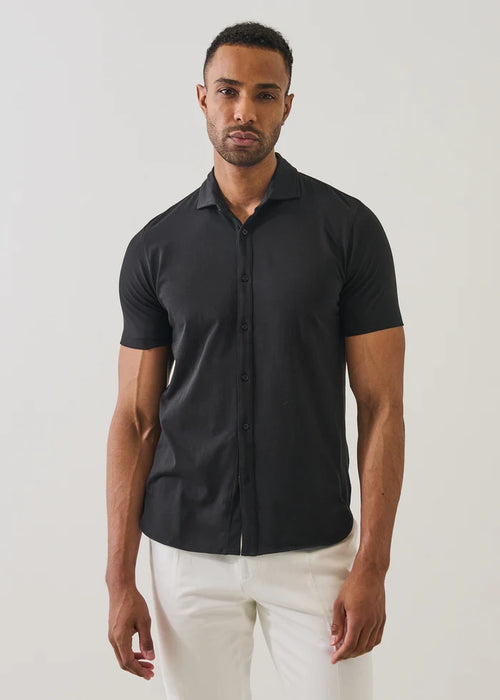 Patrick Assaraf  Pima Cotton Stretch Button Front Shirt