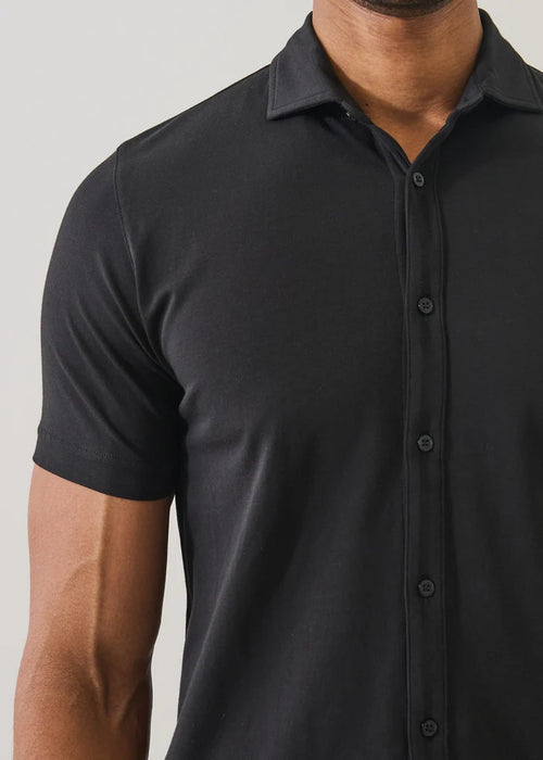 Patrick Assaraf  Pima Cotton Stretch Button Front Shirt