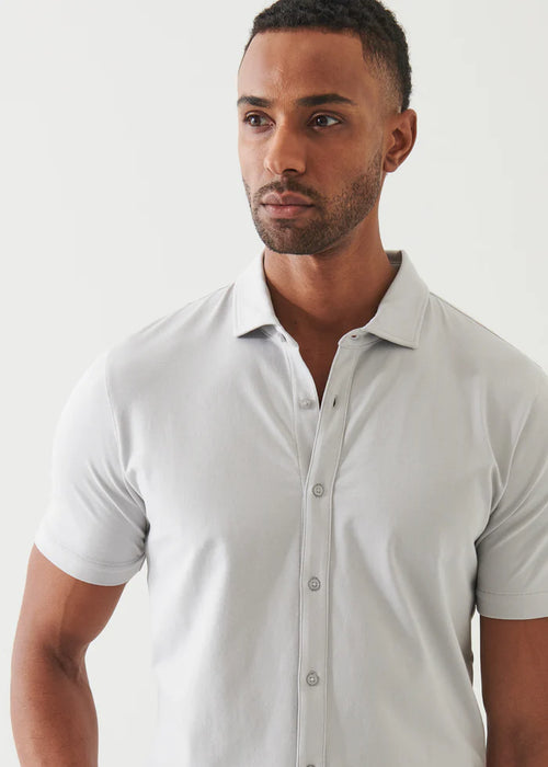 PATRICK ASSARAF PIMA COTTON STRETCH SHIRT