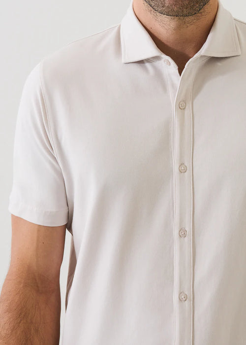 Patrick Assaraf  Pima Cotton Stretch Button Front Shirt
