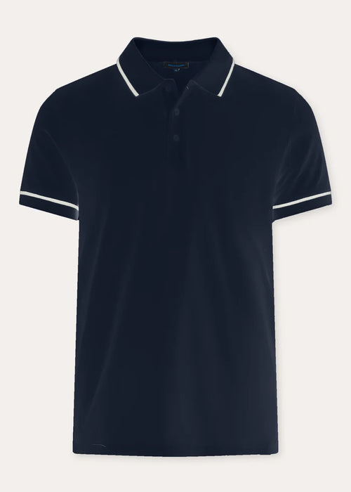 Patrick Assaraf Pima Cotton Stretch Tipped Polo