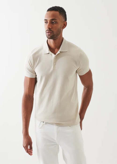 PATRICK ASSARAF PIMA COTTON PLACKET POLO