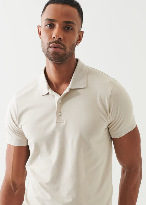 PATRICK ASSARAF PIMA COTTON PLACKET POLO