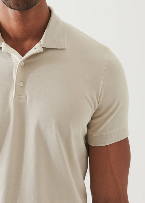PATRICK ASSARAF PIMA COTTON PLACKET POLO