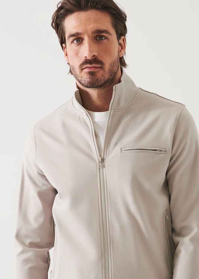 PATRICK ASSARAF ACTIVE FULL ZIP TRACK JACKET