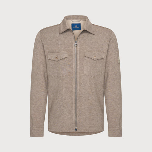 Blue Industry Zip Shirt Jacket