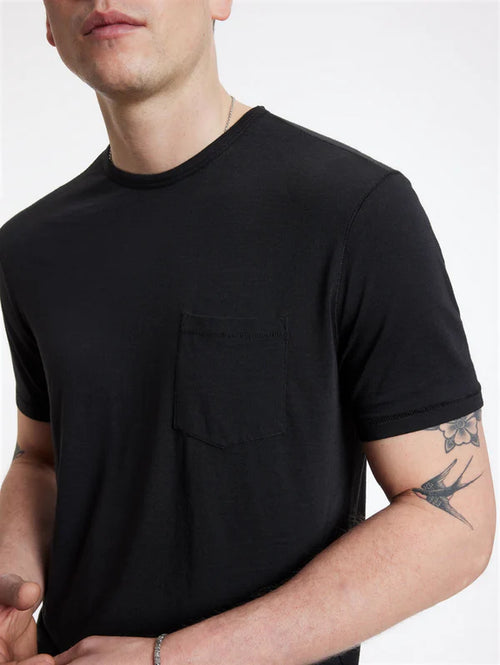 John Varvatos Bond Burnout Tee - Black