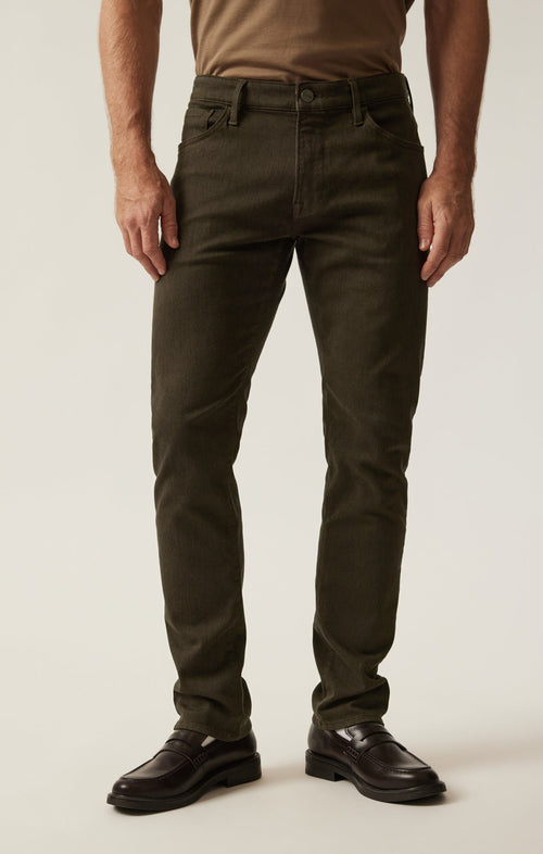 34 Heritage Cool Tapered Leg Pants In Green Diagonal