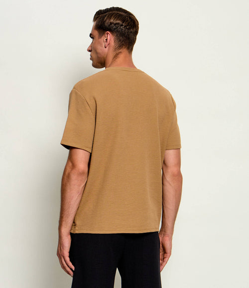 Boss Cotton-blend pyjama T-shirt with embroidered logo