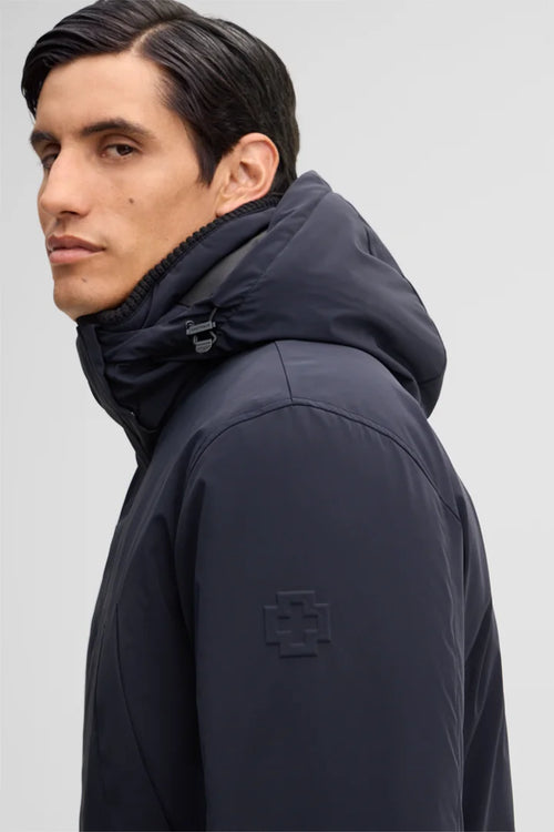 Strellson Quilted hooded parka - Navy