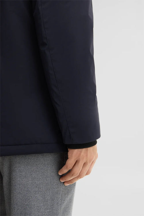 Strellson Quilted hooded parka - Navy