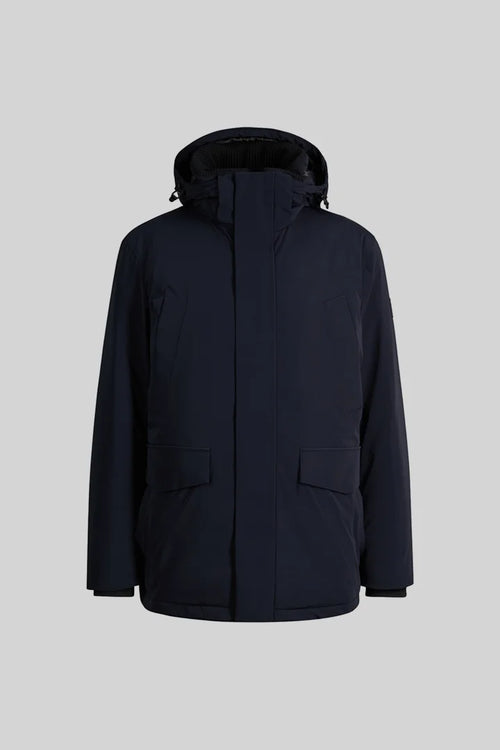 Strellson Quilted hooded parka - Navy