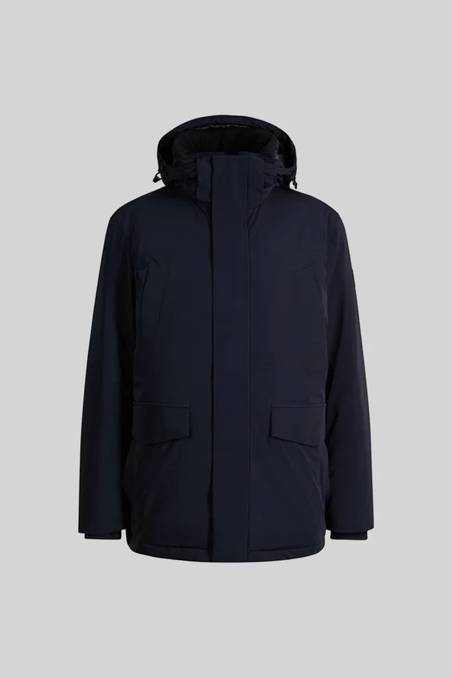 Strellson Quilted hooded parka - Navy