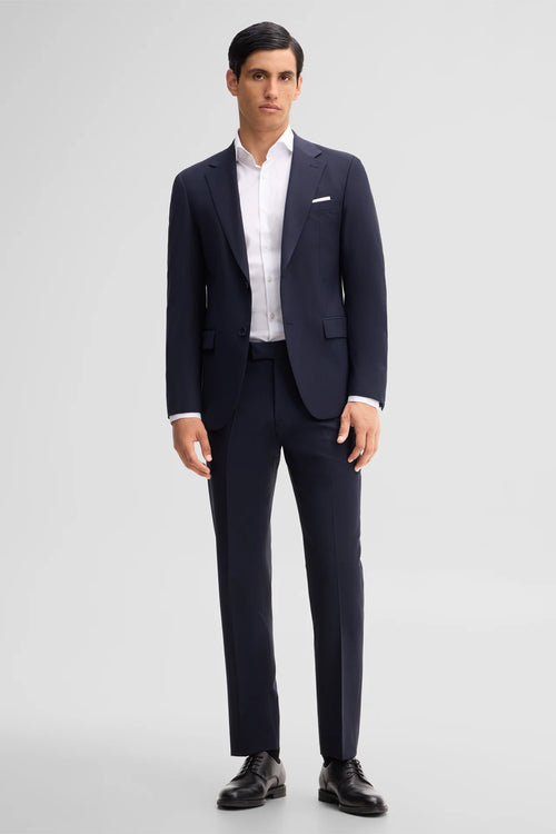 Strellson Modular trousers in a wool blend, Navy