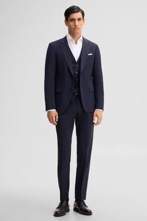 Strellson Modular suit jacket in a wool blend, Navy