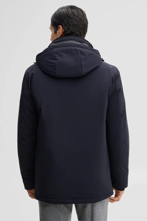 Strellson Quilted hooded parka - Navy