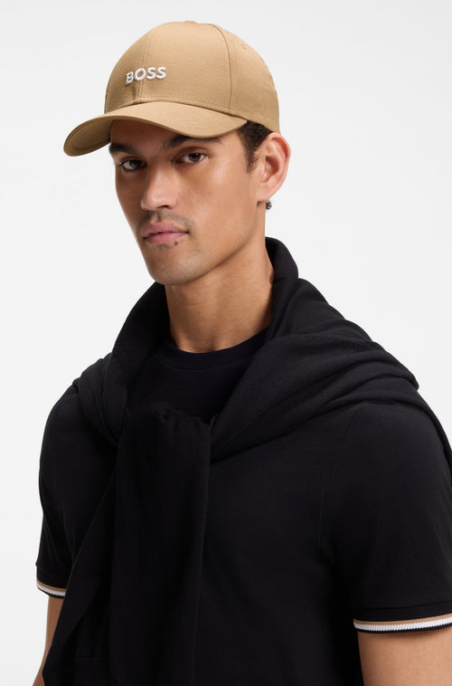 Boss Cotton-twill cap with embroidered logo