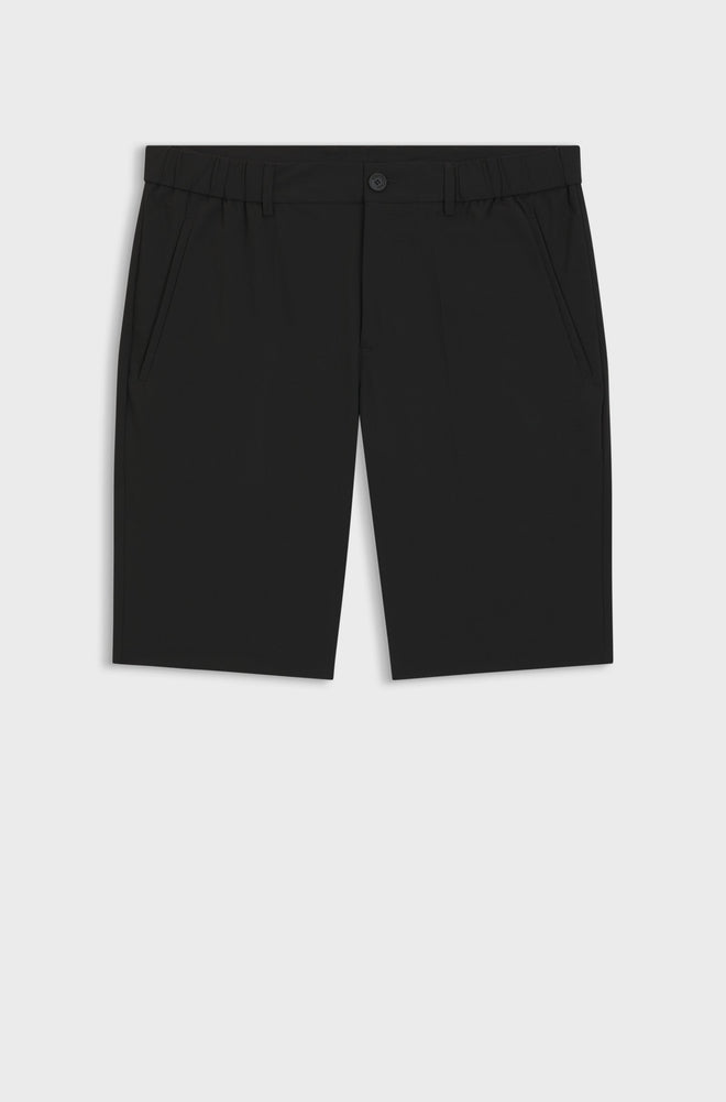 Boss Slim-fit shorts in technical-stretch poplin