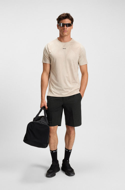 Boss Slim-fit shorts in technical-stretch poplin