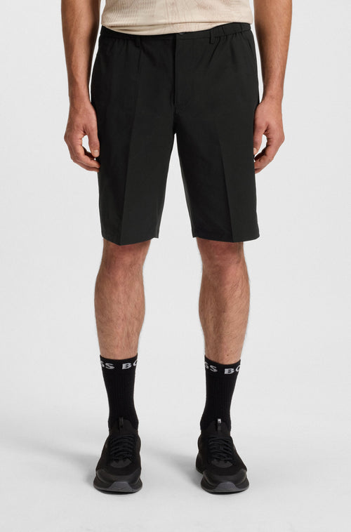 Boss Slim-fit shorts in technical-stretch poplin