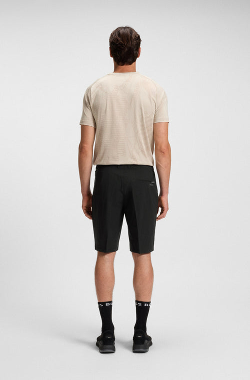 Boss Slim-fit shorts in technical-stretch poplin