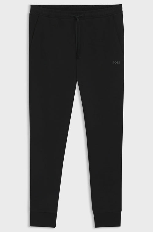 Boss Hadiko Stretch-cotton tracksuit bottoms with logo print