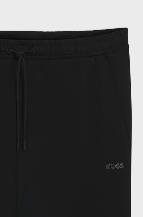 Boss Hadiko Stretch-cotton tracksuit bottoms with logo print