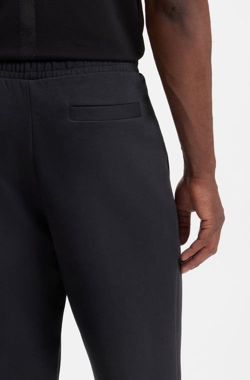 Boss Hadiko Stretch-cotton tracksuit bottoms with logo print