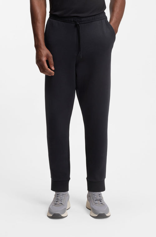 Boss Hadiko Stretch-cotton tracksuit bottoms with logo print