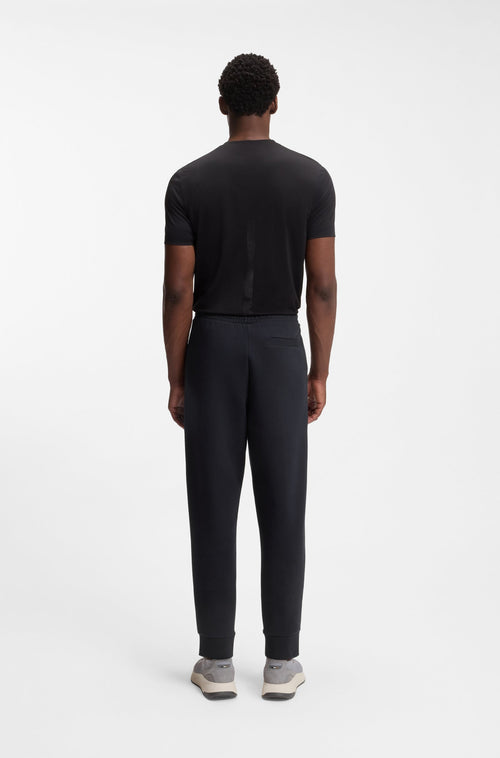 Boss Hadiko Stretch-cotton tracksuit bottoms with logo print