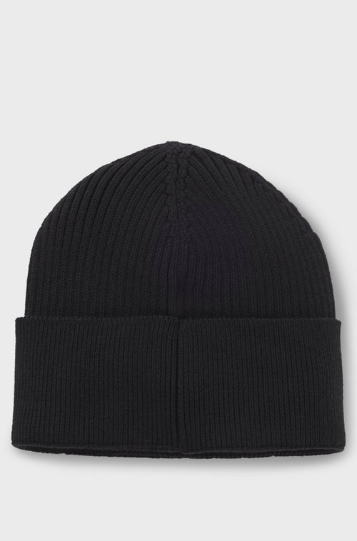Boss Cotton and wool beanie with signature stripe detail