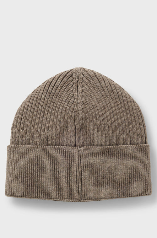 Boss Cotton and wool beanie with signature stripe detail