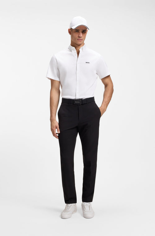 Boss Regular-fit shirt in wrinkle-resistant cotton jersey Style ST_Motion S